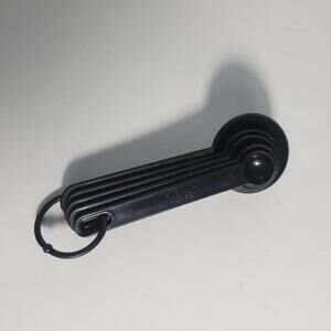 New Black Measuring Spoons (5 Spoons)